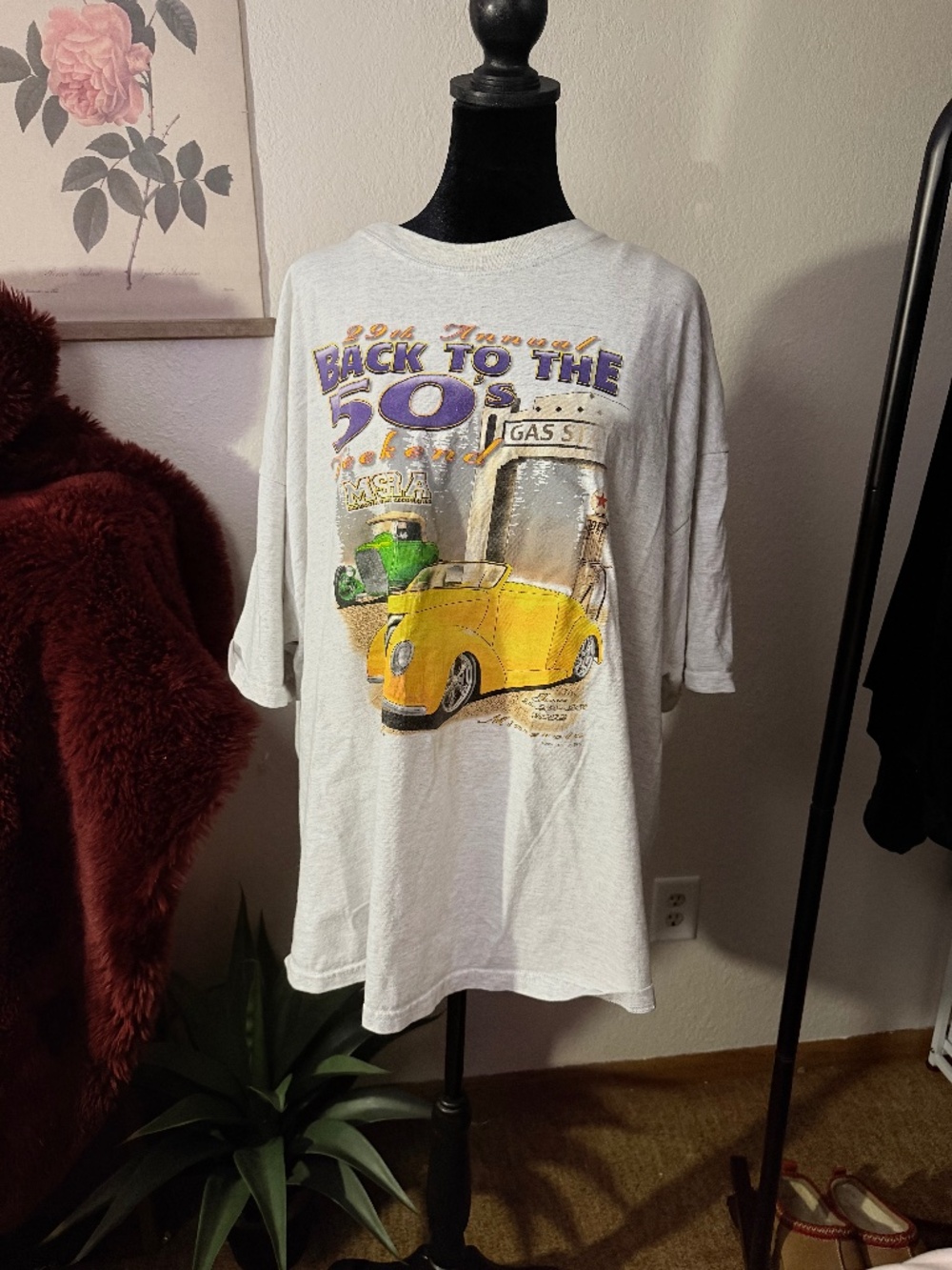 vintage gray graphic tee